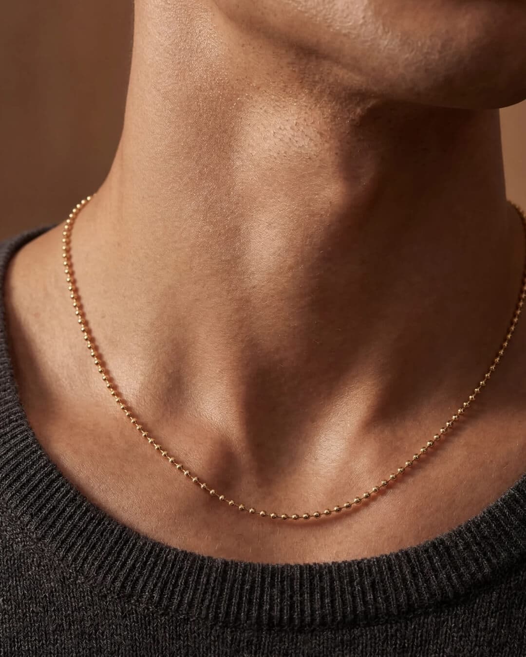 Bead Chain worn on man