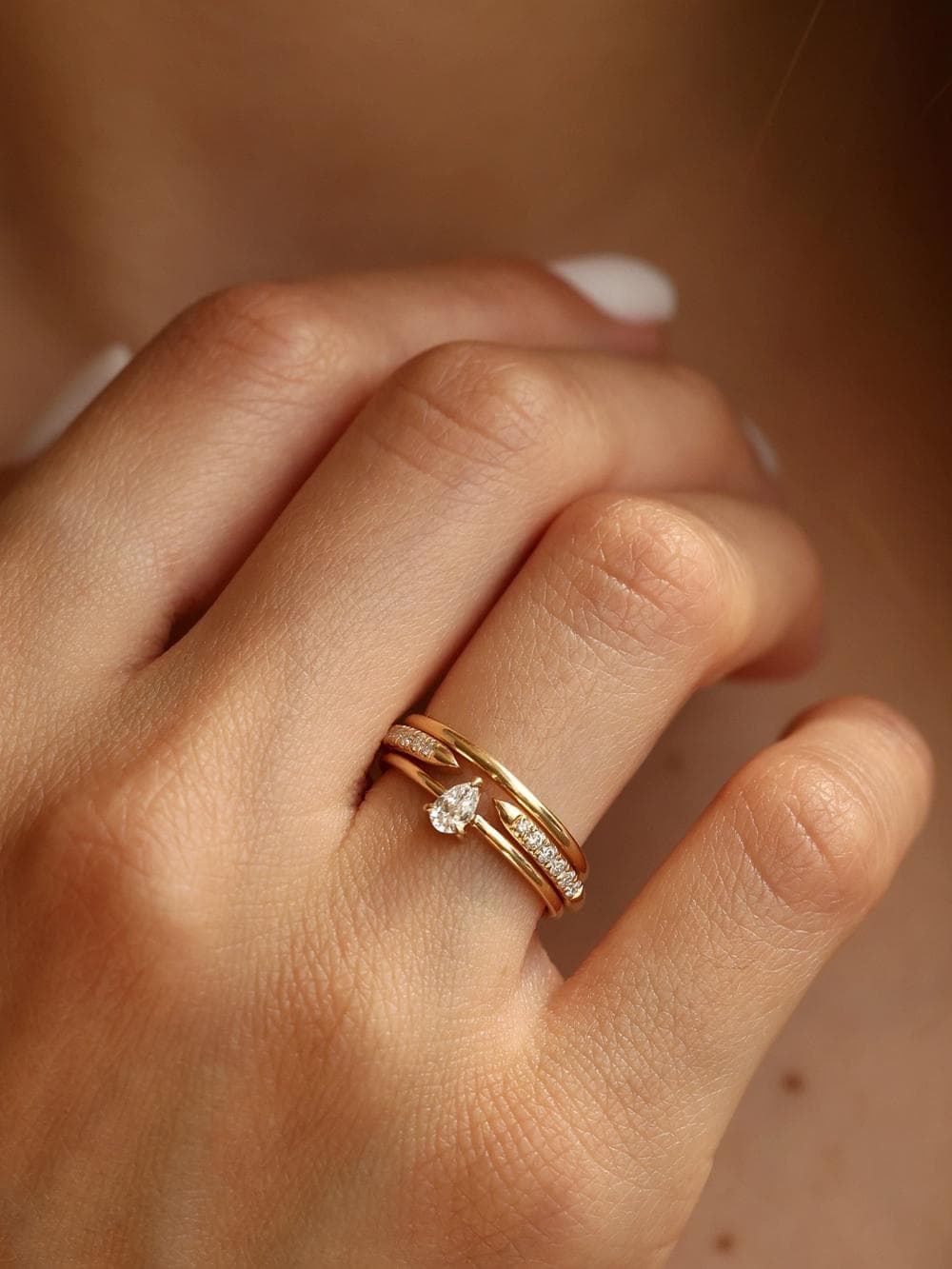Classic Pear Cut Ring combined view v5