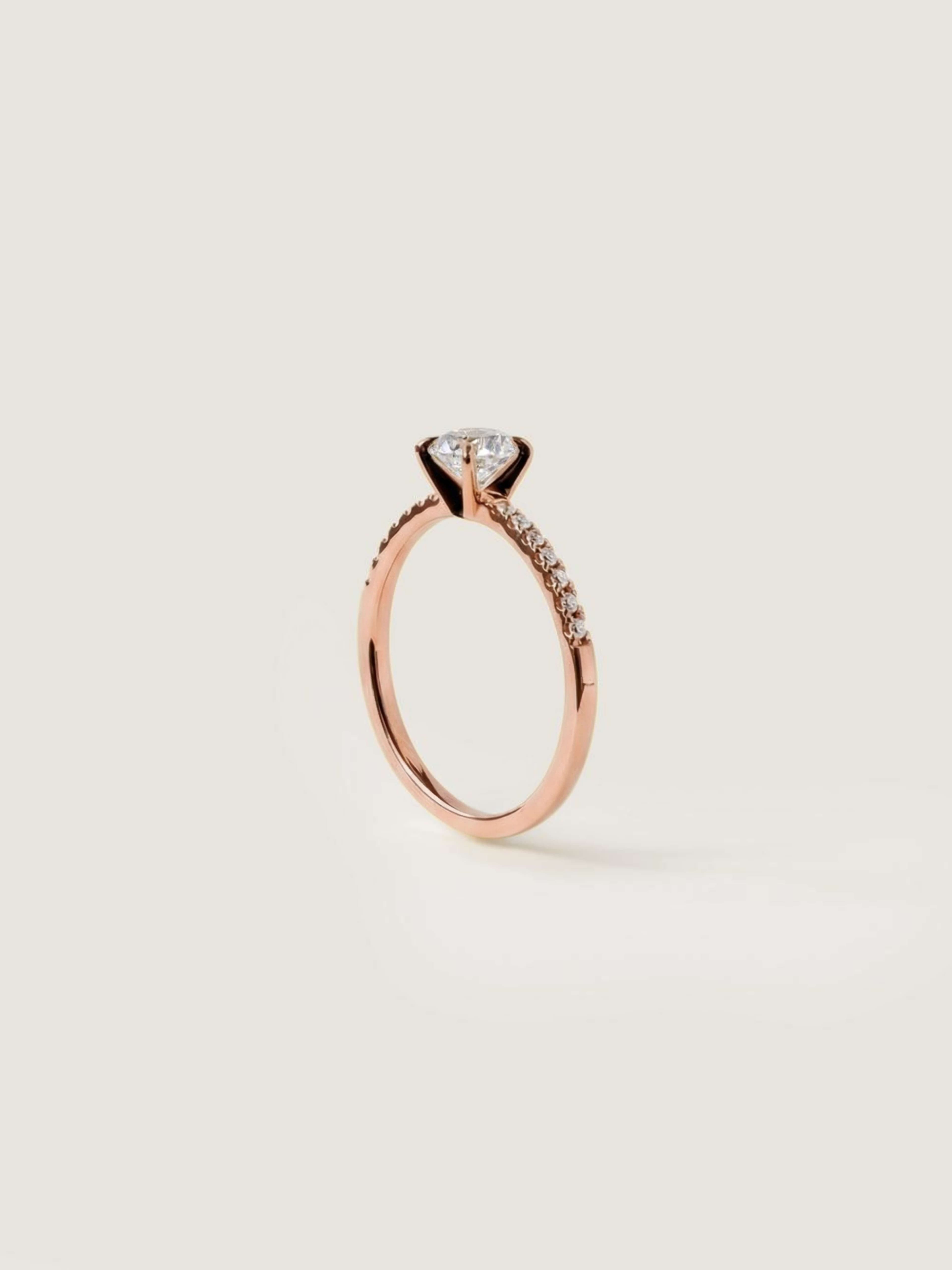 Pavé Ring in rose gold