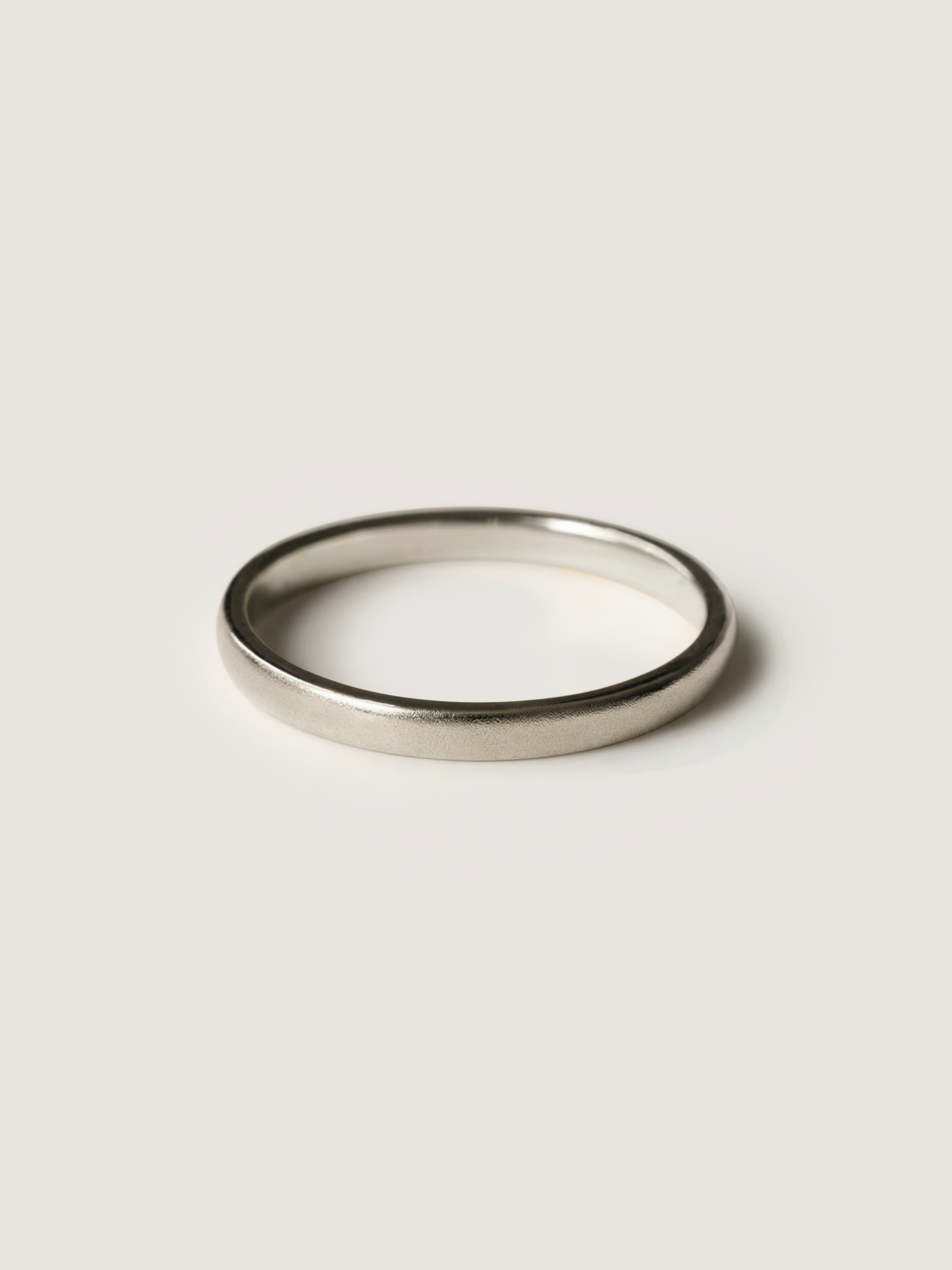 Classic 2mm Wedding Ring in White Gold